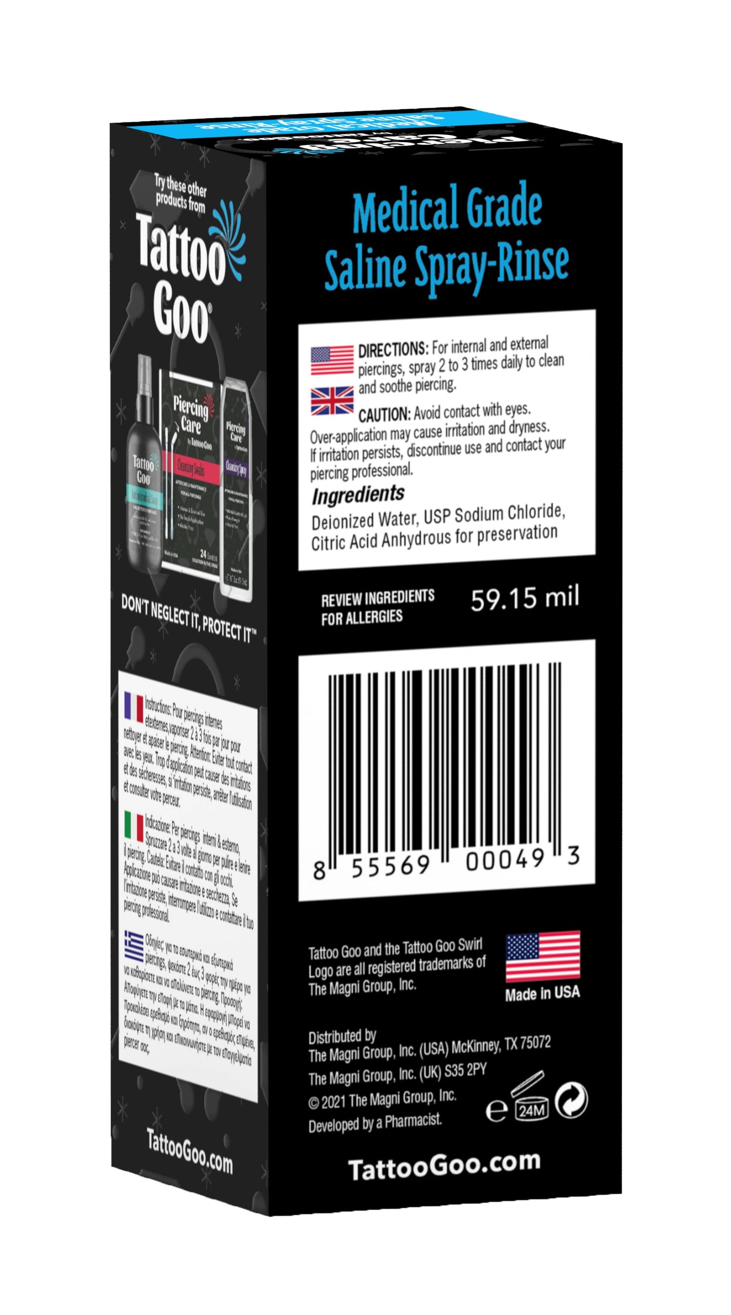 Medical Grade Saline Spray Rinse