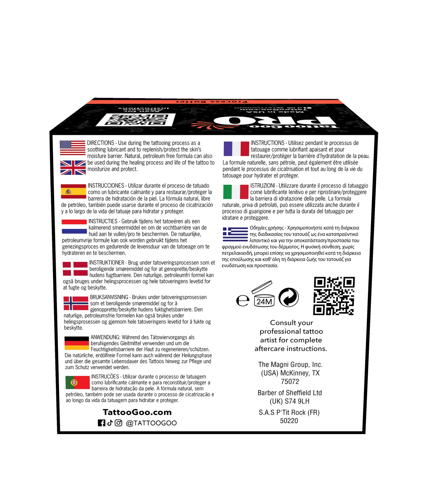 Pro Butter Single Use Packs -  Box of 50
